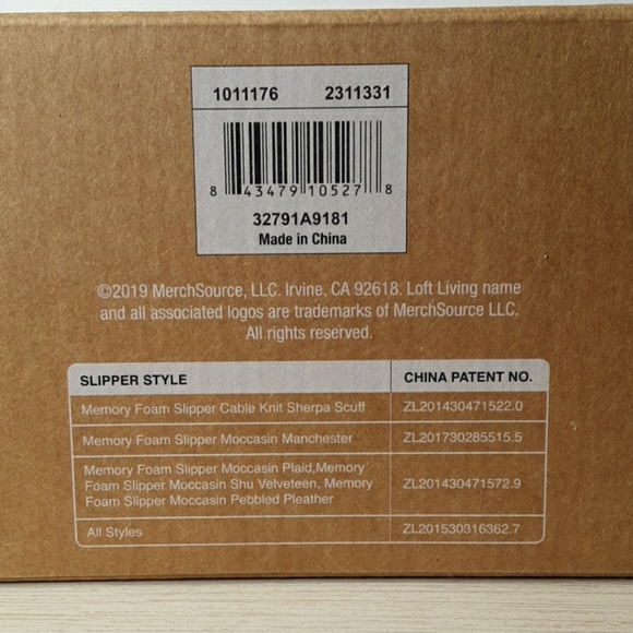 Loft living womens ultra soft memory foam slippers - Picture 5 of 8